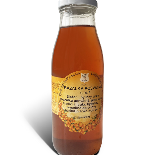 Bazalka posvátná sirup