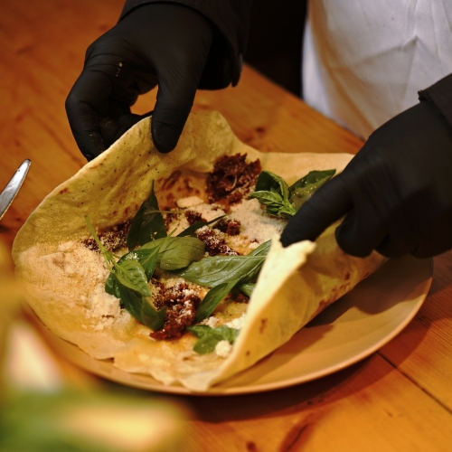 Bramborová placka na peci