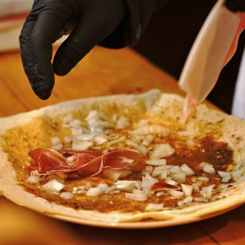 Bramborová placka na peci