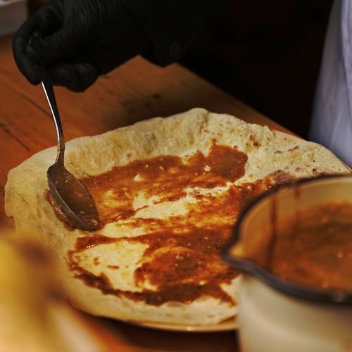 Bramborová placka na peci