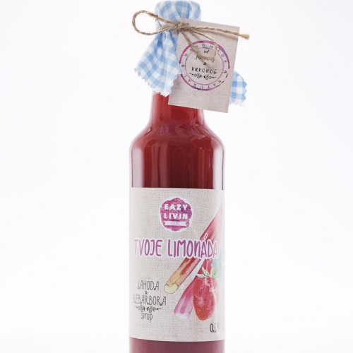 Sirup TVOJE LIMONÁDA - Jahoda &amp; Rebarbora